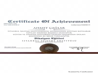Ahmet Çağlar  İstanbul İşletme Enstitüsü - Diksiyon Eğitimi