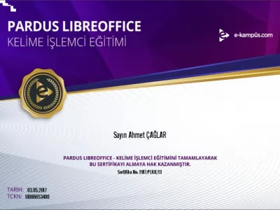 Ahmet Çağlar Pardus Libreoffice - Kelime İşlemci Eğitimi